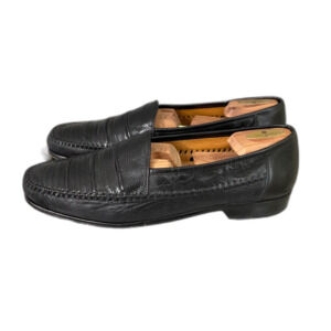 Mezlan Genuine Lizard loafers Men’s size 12M Black no shoe trees